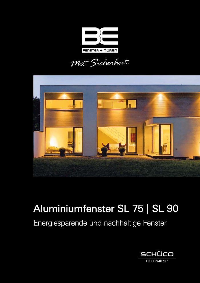 Titelbild des Katalogs BE Fenster und Türen AWS 75 / AWS 90 PSK