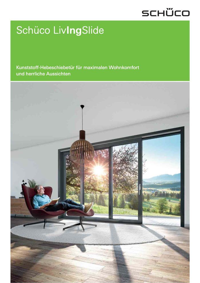 Titelbild des Katalogs Schüco Livingslide