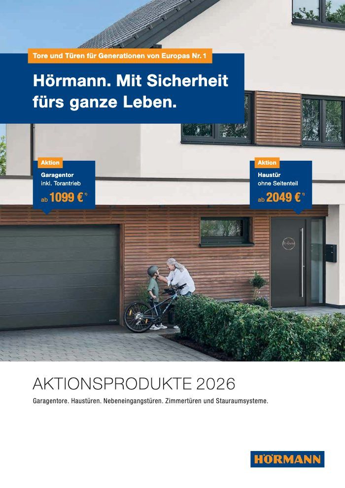 Titelbild des Katalogs Hörmann EuropaPromotion