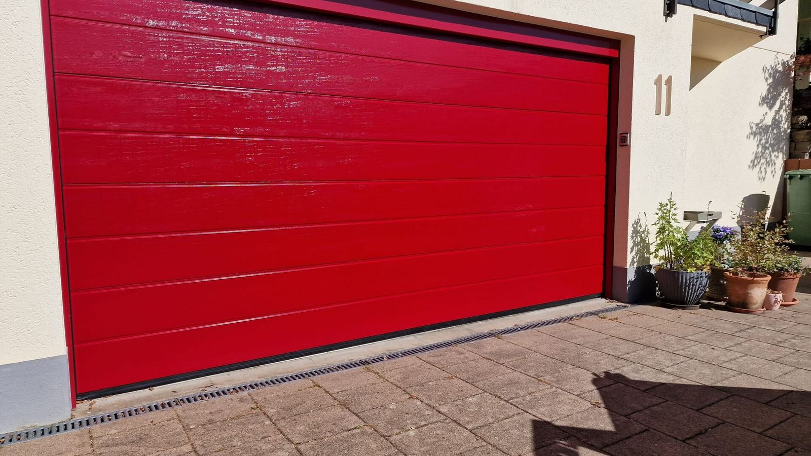 Perte de chaleur par la porte de garage
