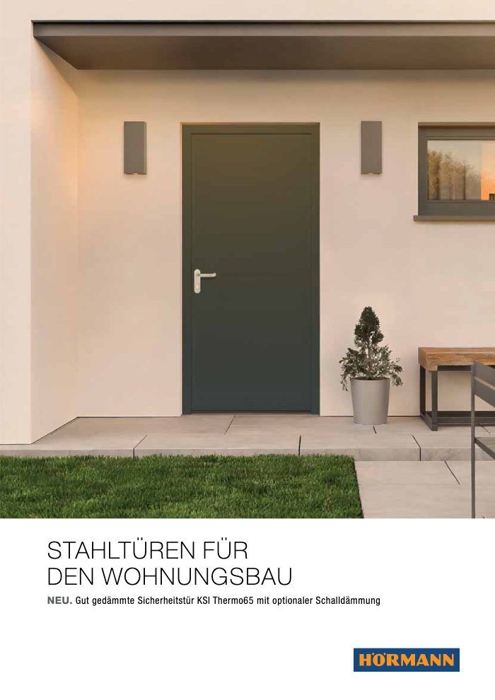 Titelbild des Katalogs Hörmann Stahltüren Wohnungsbau