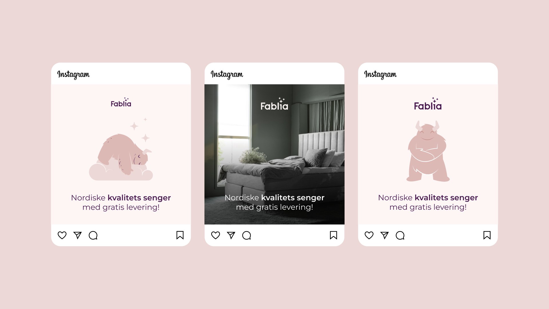 Fremvisning av SoMe-innlegg.