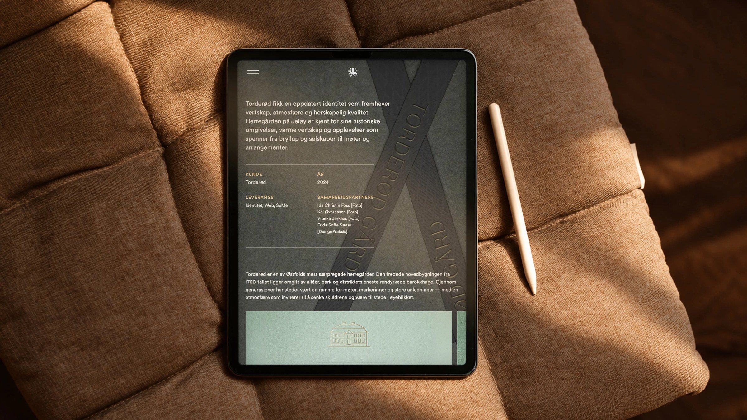 Bilde av en case fra Studiogeist på en iPad