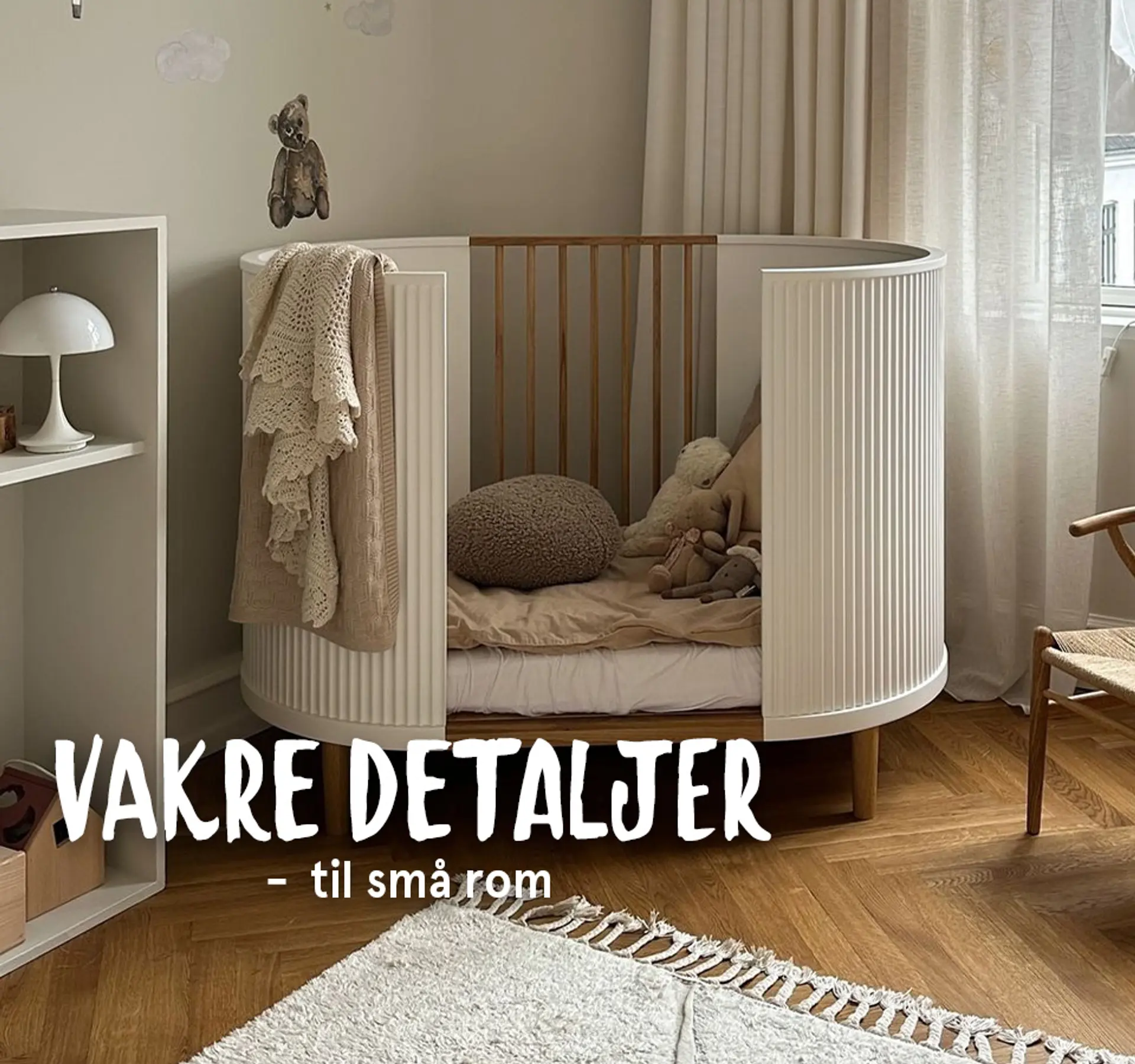 Vakre detaljer - til små rom. Fotografi av Wigiwama sittesekk 1899,-