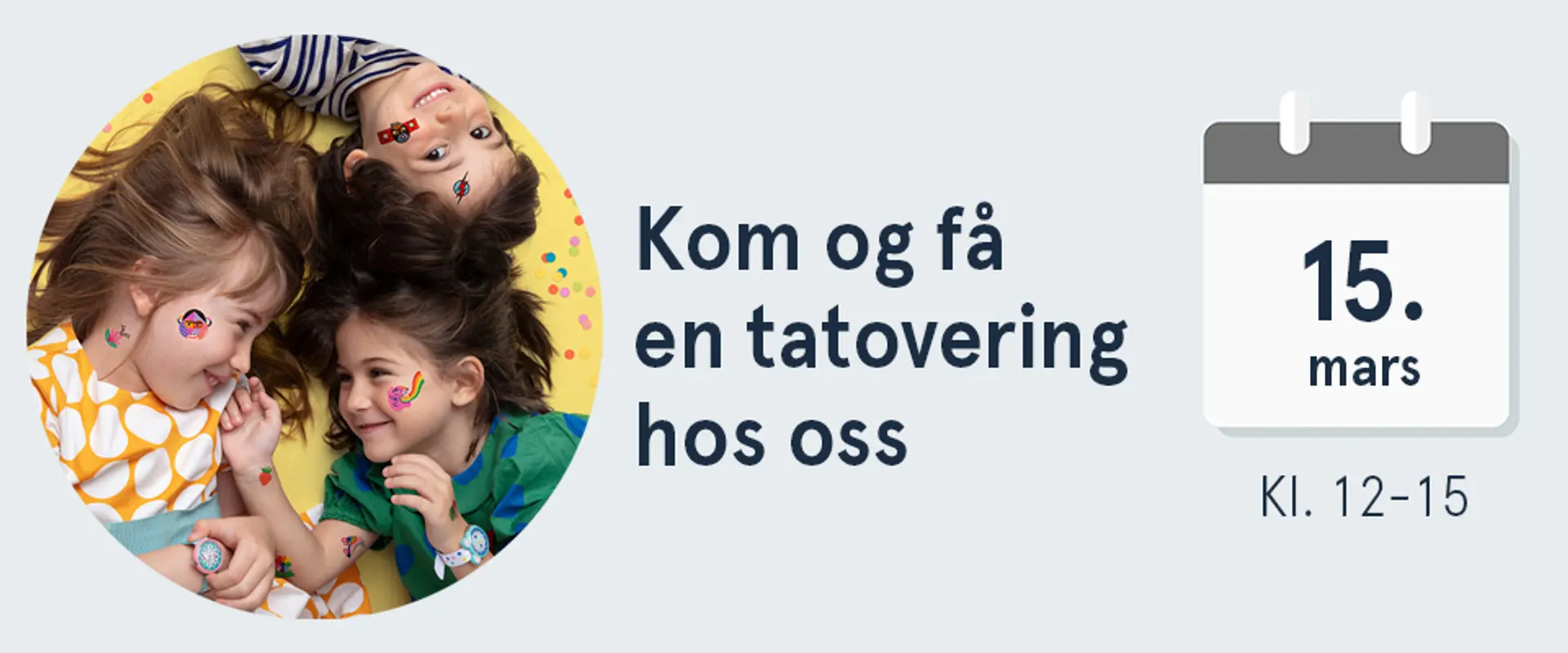 Kom og få en tatovering hos oss. Lørdag 1. februar, kl. 12-15