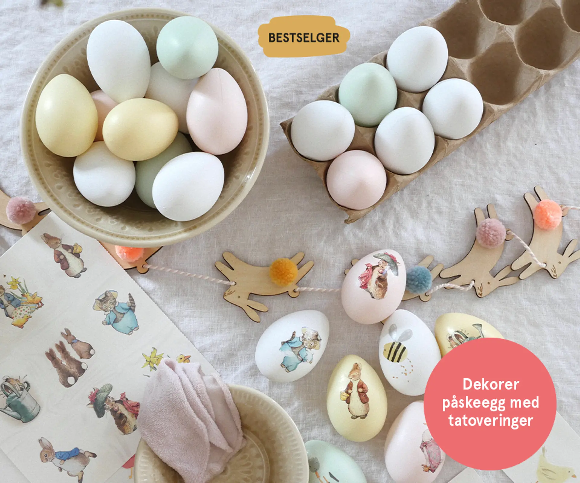 Fotografi av egg til dekorasjon - populær!