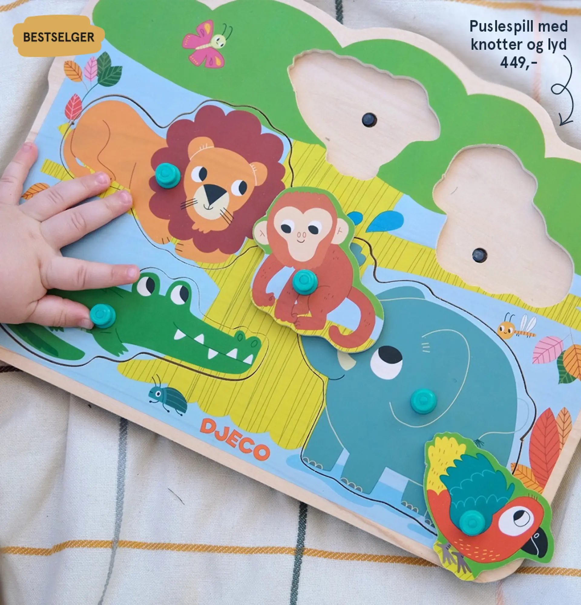 Fotografi av puslespill med knotter og lyd - bestselger!