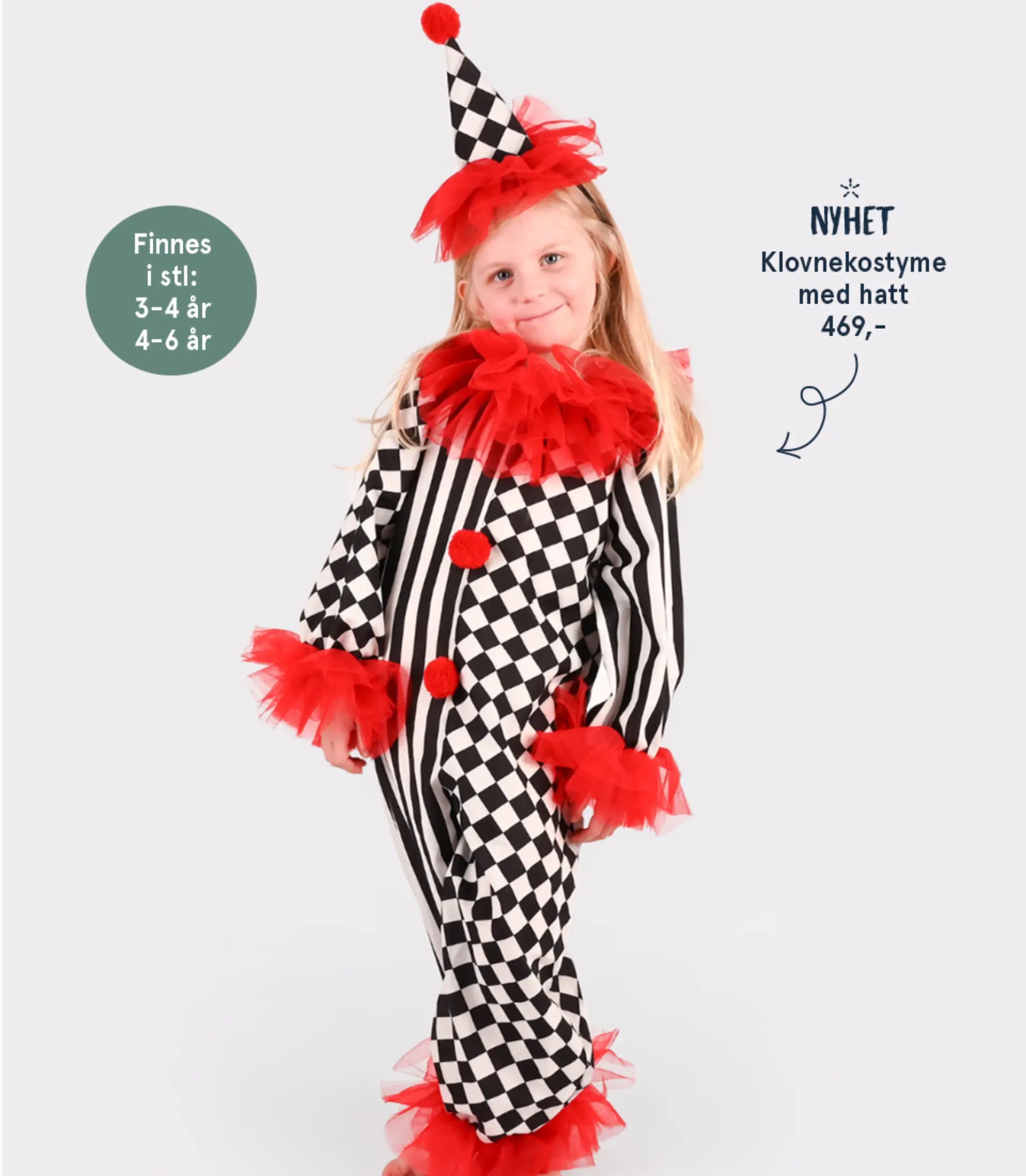 Fotografi av barn utkledd i varulvkostyme - populær! Finnes i str: 2-4 år og 4-6 år.