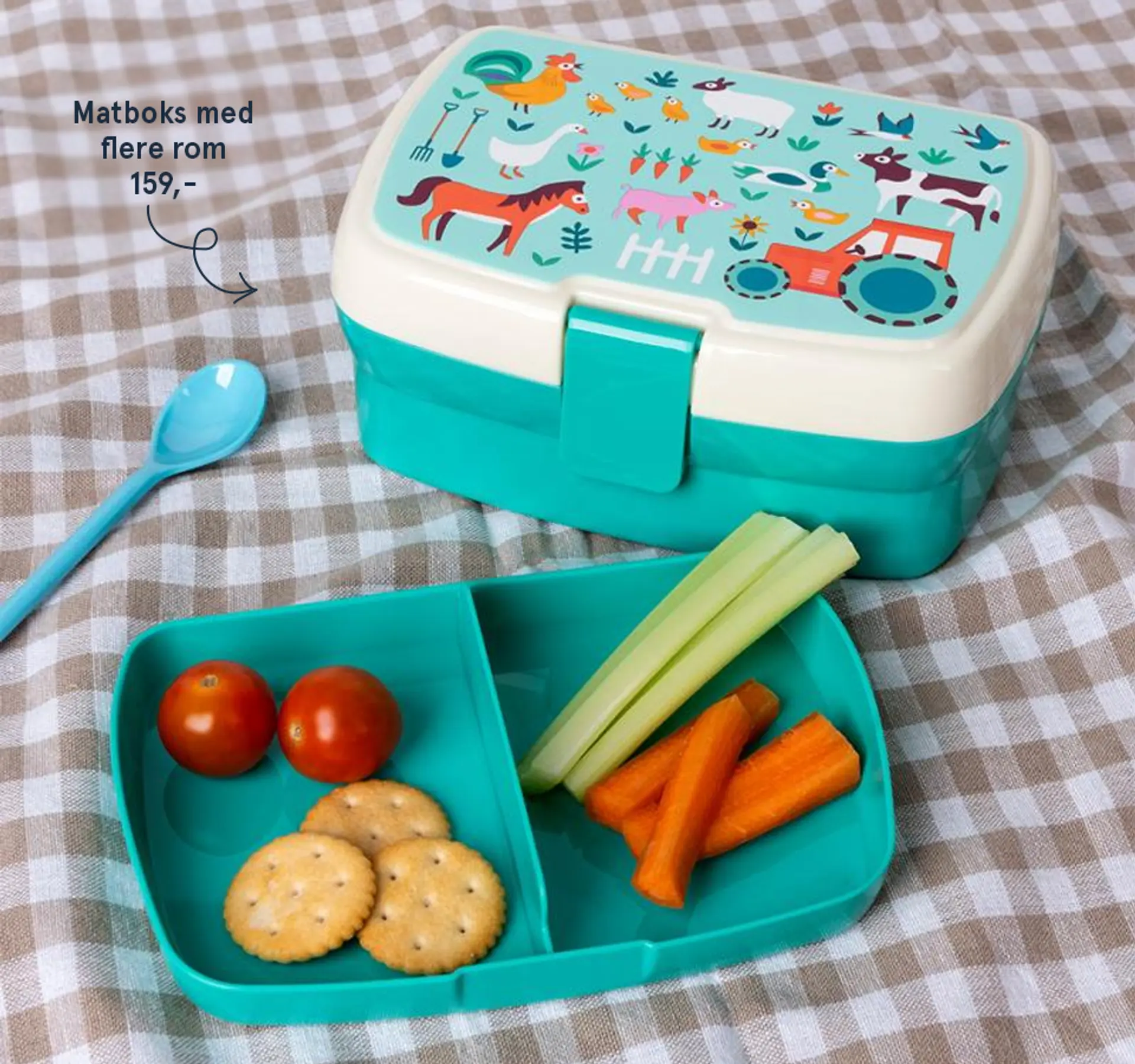 Fotografi av matboks med flere rom fra Rex.