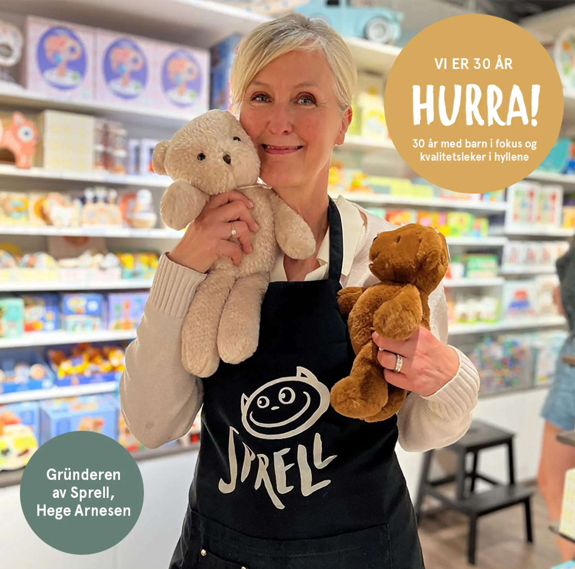 Fotografi av gründeren av Sprell, Hege Arnesen.