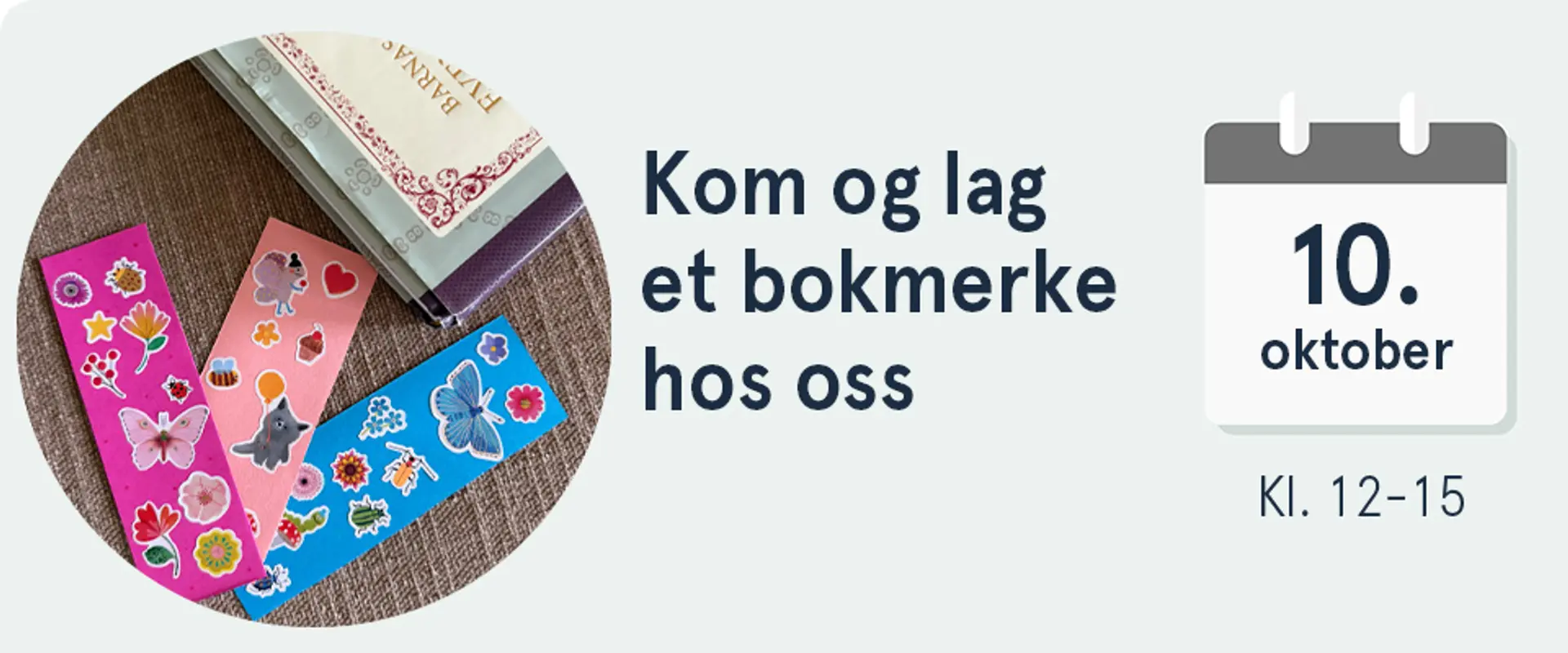 Kom og lek med borrelåspels hos oss lørdag 30. mai, kl. 12-15. Illustrasjon