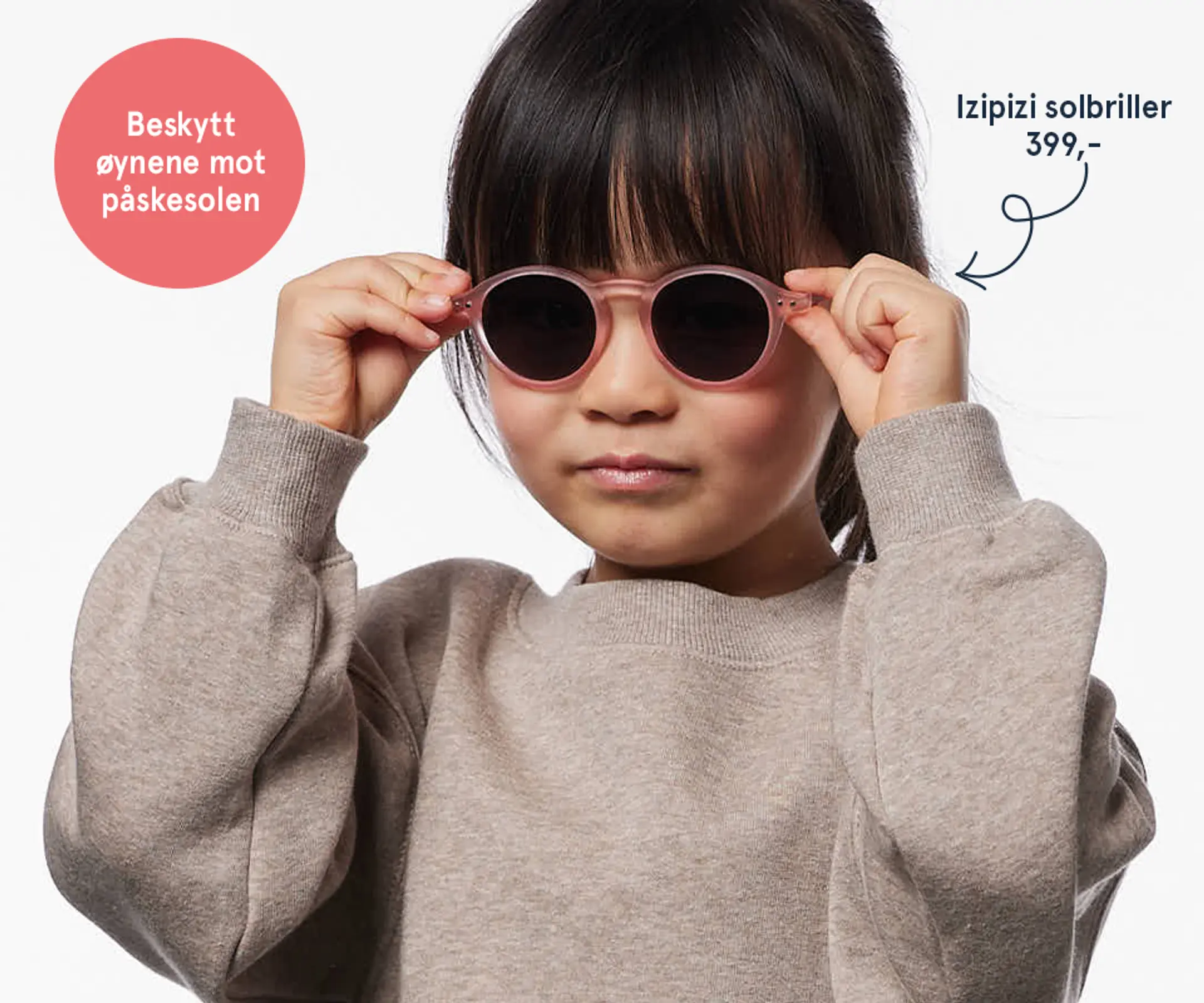 Beskytt øynene! Fotografi av barn med Izipizi solbriller - populær!