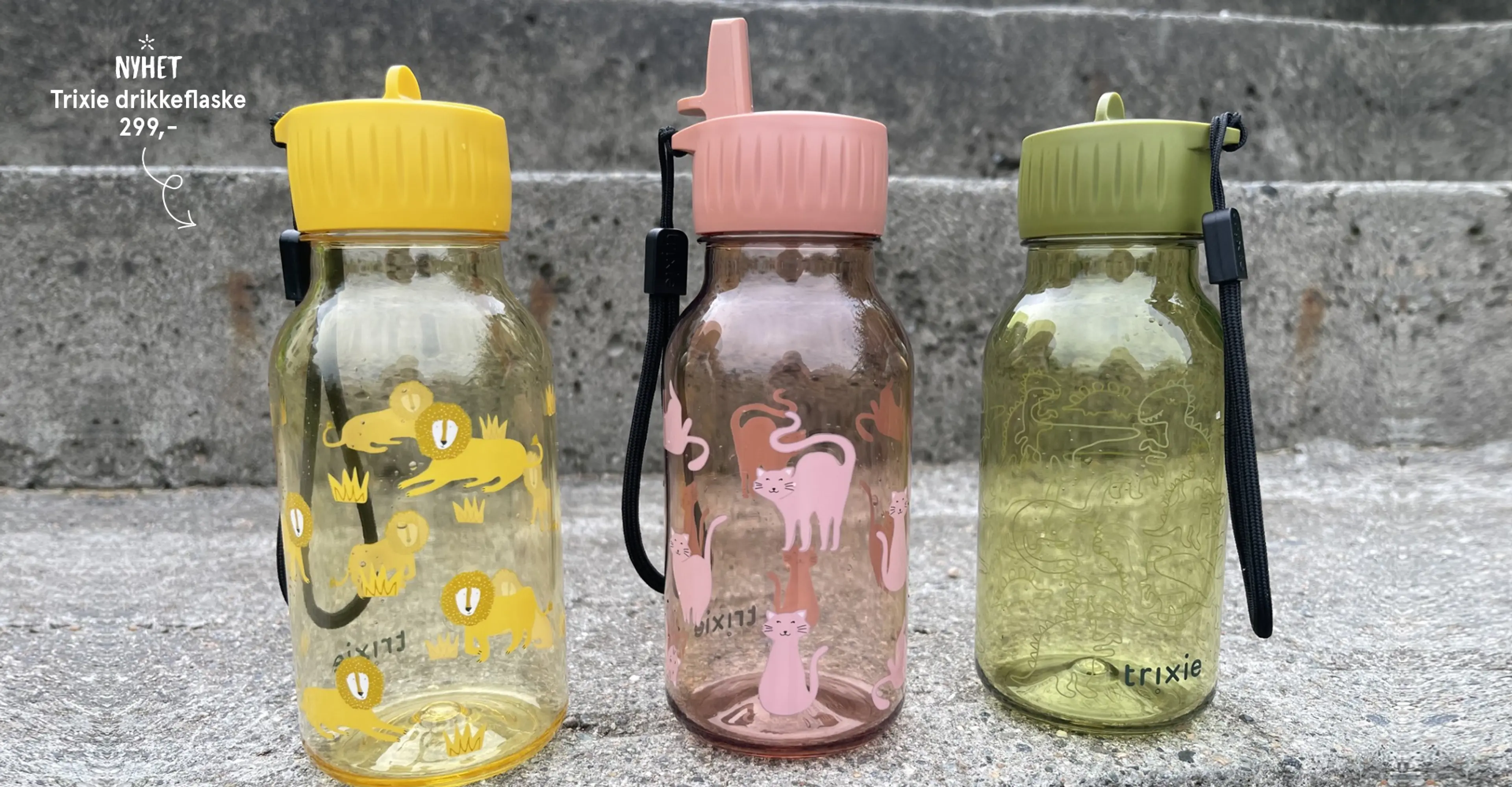 Fotografi av Trixies drikkeflasker - nyhet!