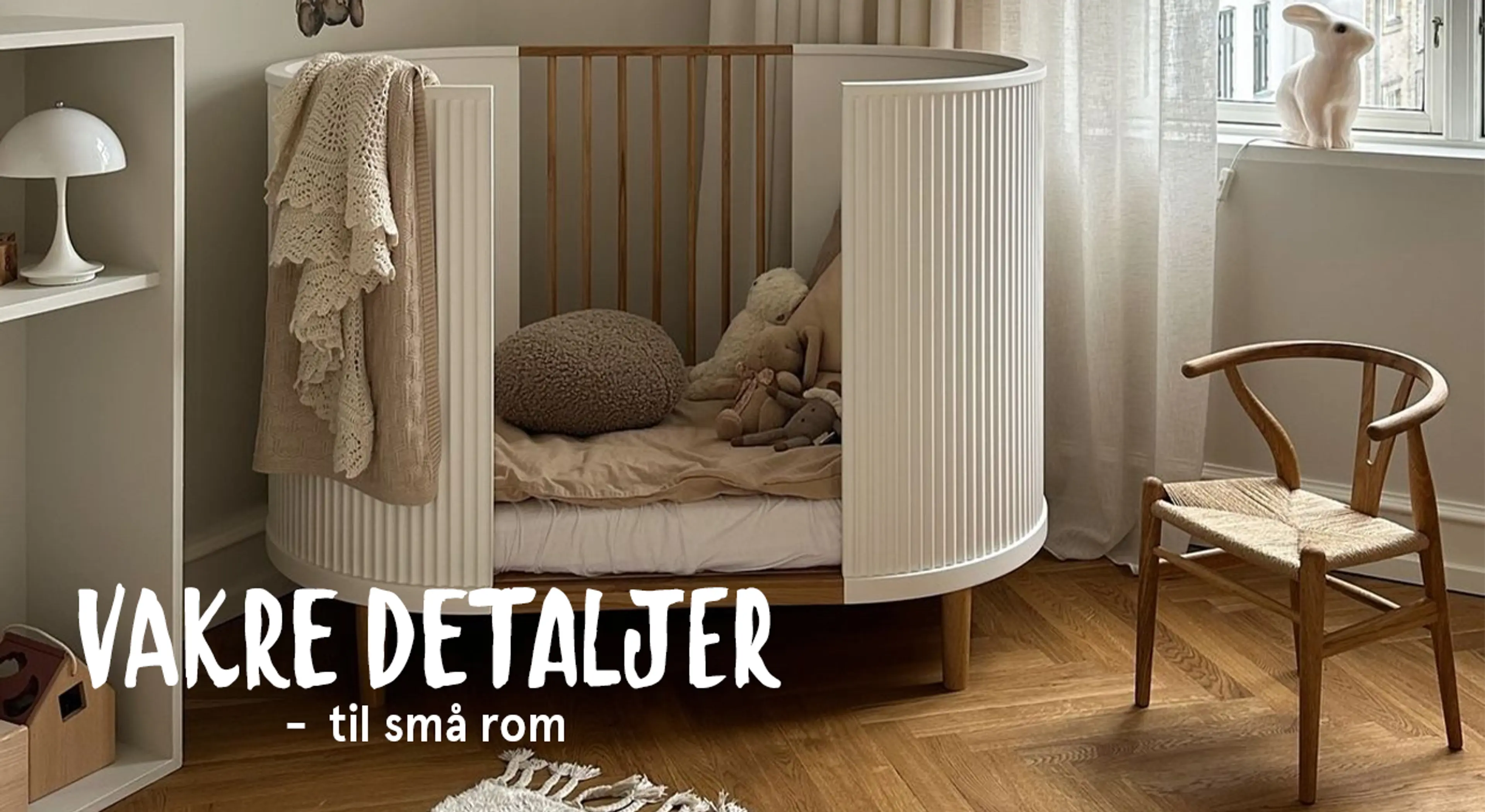 Vakre detaljer - til små rom. Fotografi av Wigiwama sittesekk med teddyører.