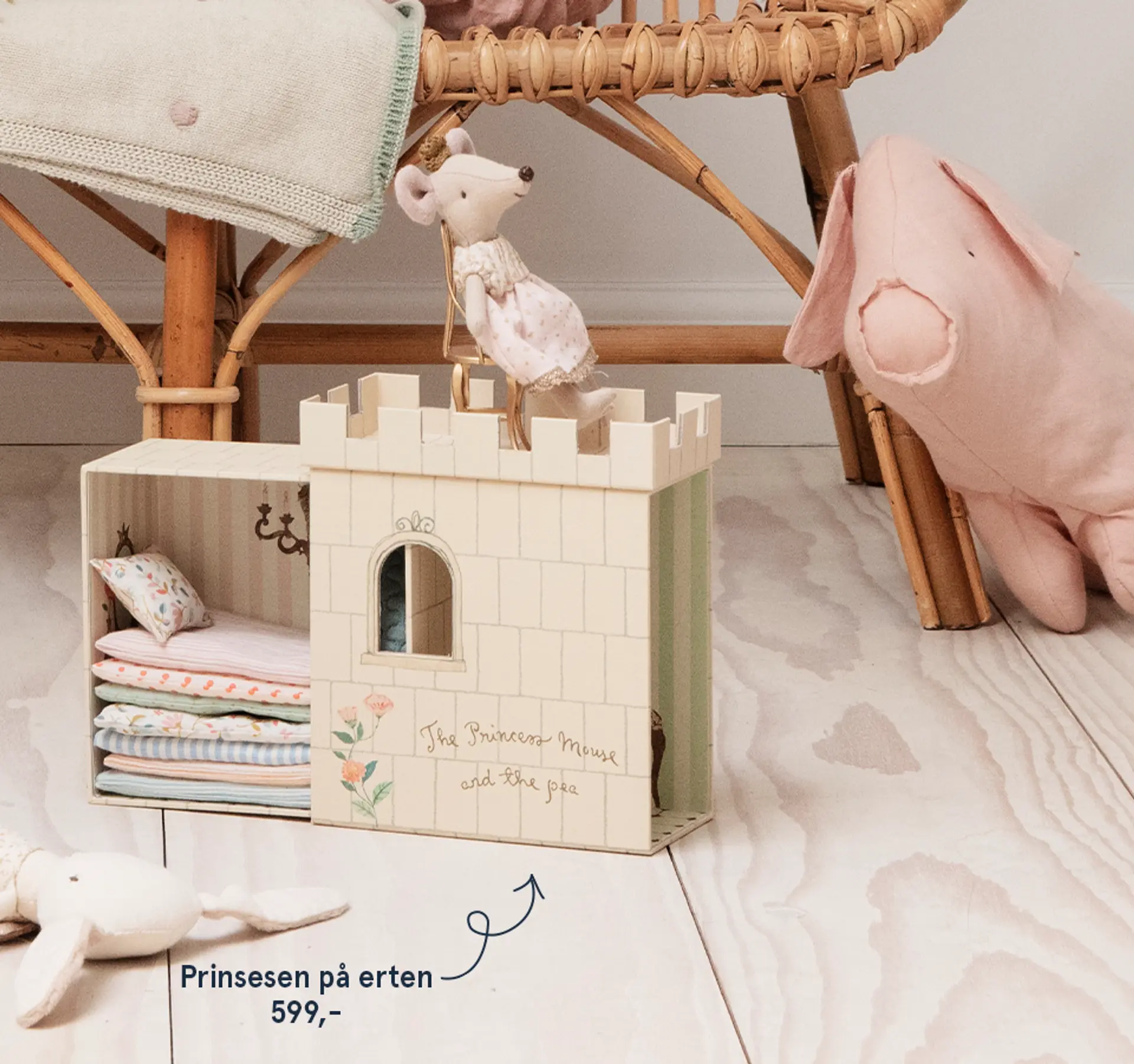 Fotografi av Mailegs Prinsesse på erten mus, 629 kr.