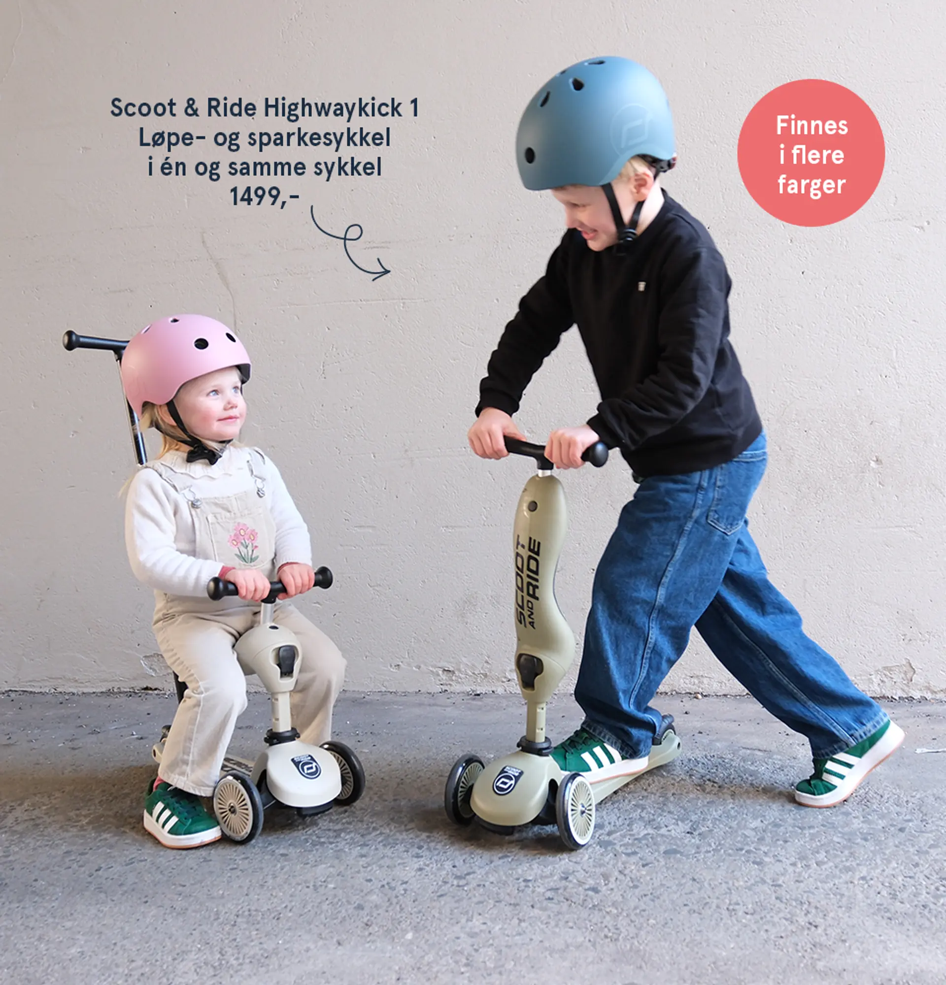 Fotografi av barn med sykkelhjelm. Finnes i flere farger og størrelser.