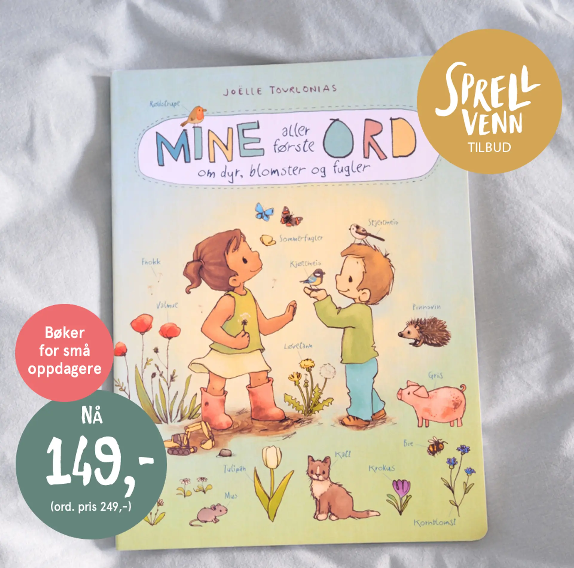 Sprellvenntilbud! Bok: Jeg er glad i deg alltid. NÅ 149kr. Illustrasjon.