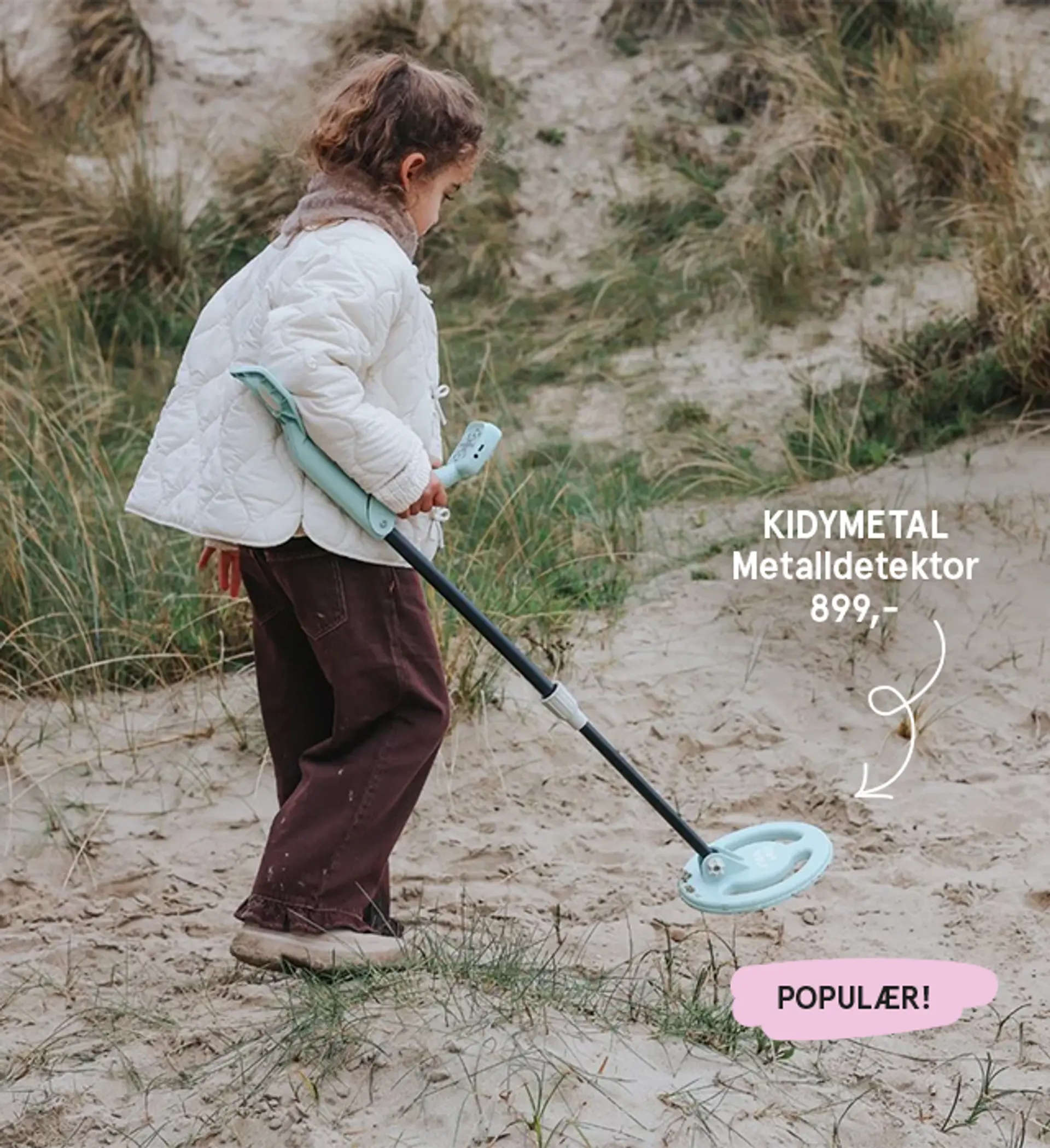 Fotografi av barn som leker med metalldetektor - bestselger!