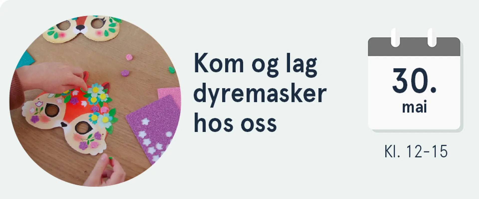 Kom og lek med borrelåspels hos oss lørdag 30. mai, kl. 12-15. Illustrasjon