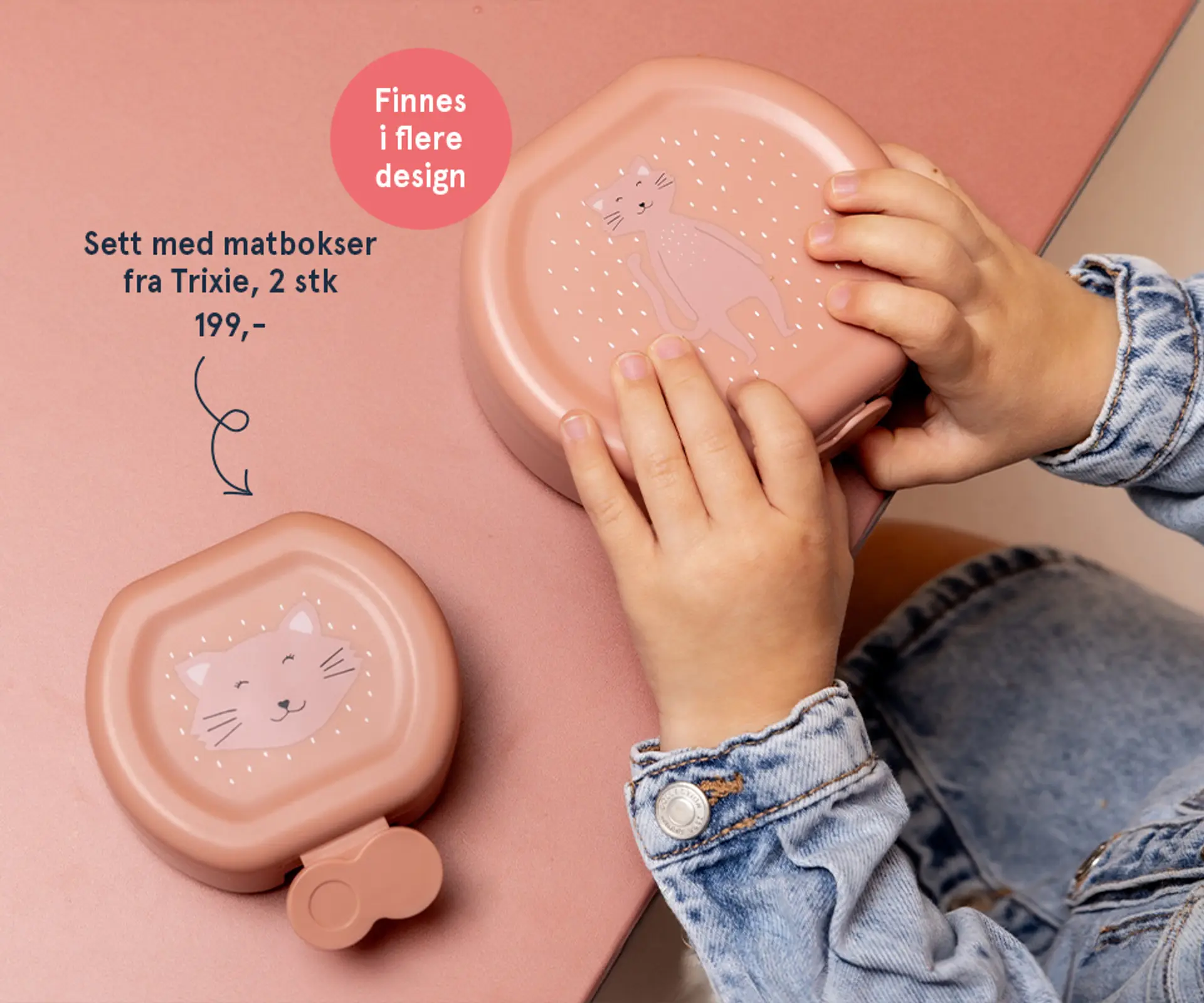 Fotografi av Trixies sett med matbokser, 2 stk - finnes i flere design!