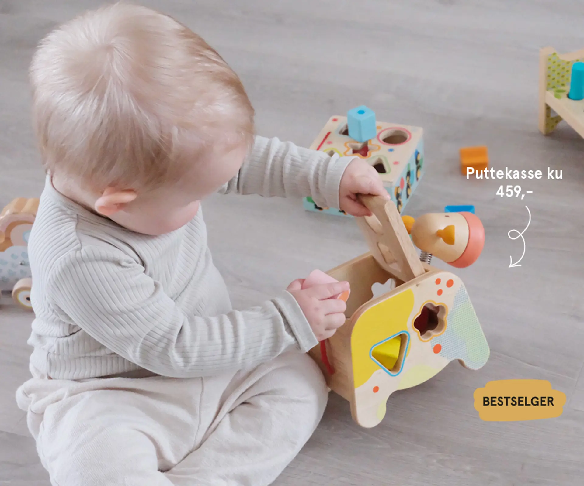 Produktbilde av puttekasse ku, 439 kr. Bestselger!