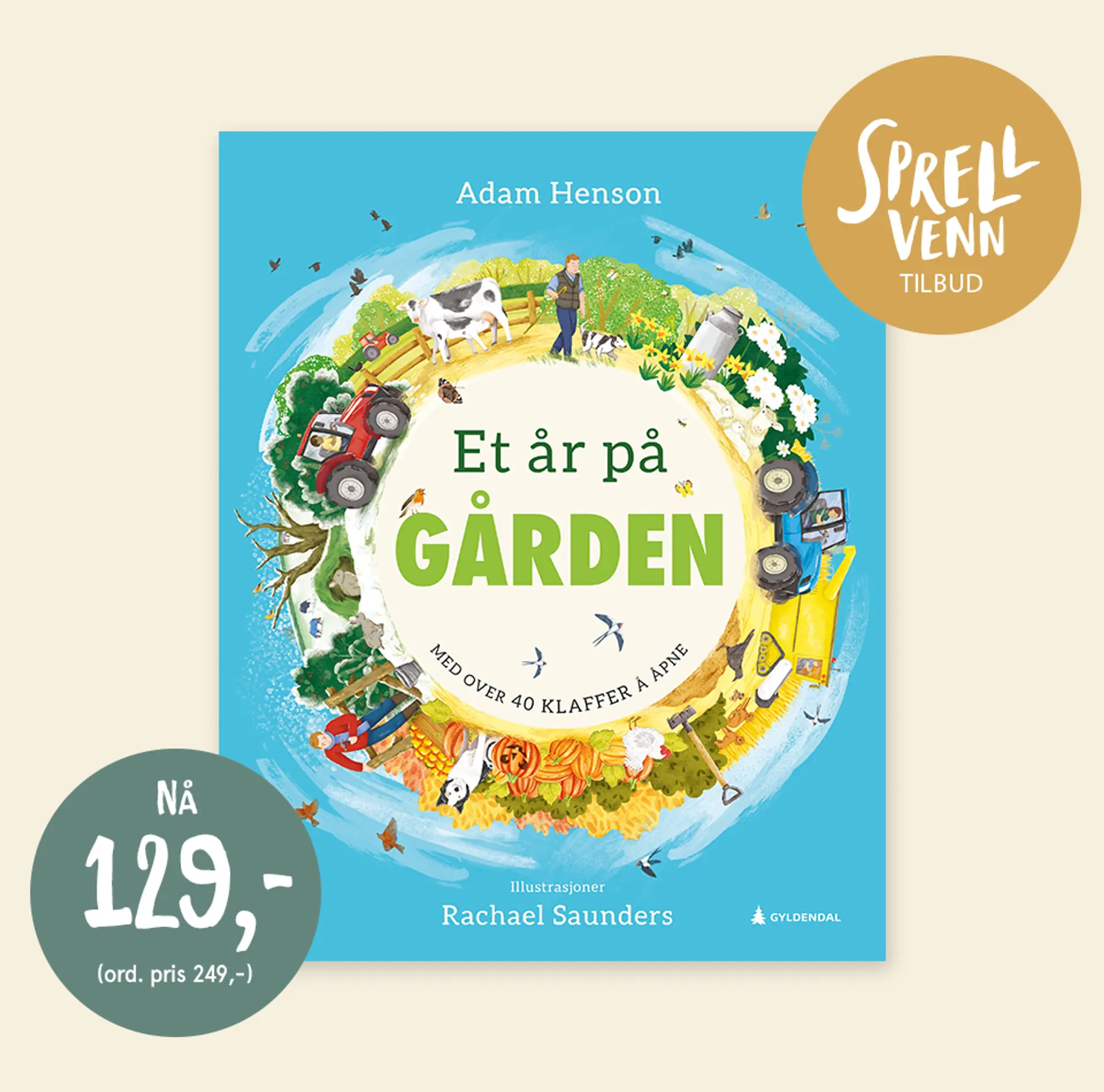 Sprellvenntilbud! Bok: Terrys bok om absolutt alt. NÅ 199kr. Illustrasjon.