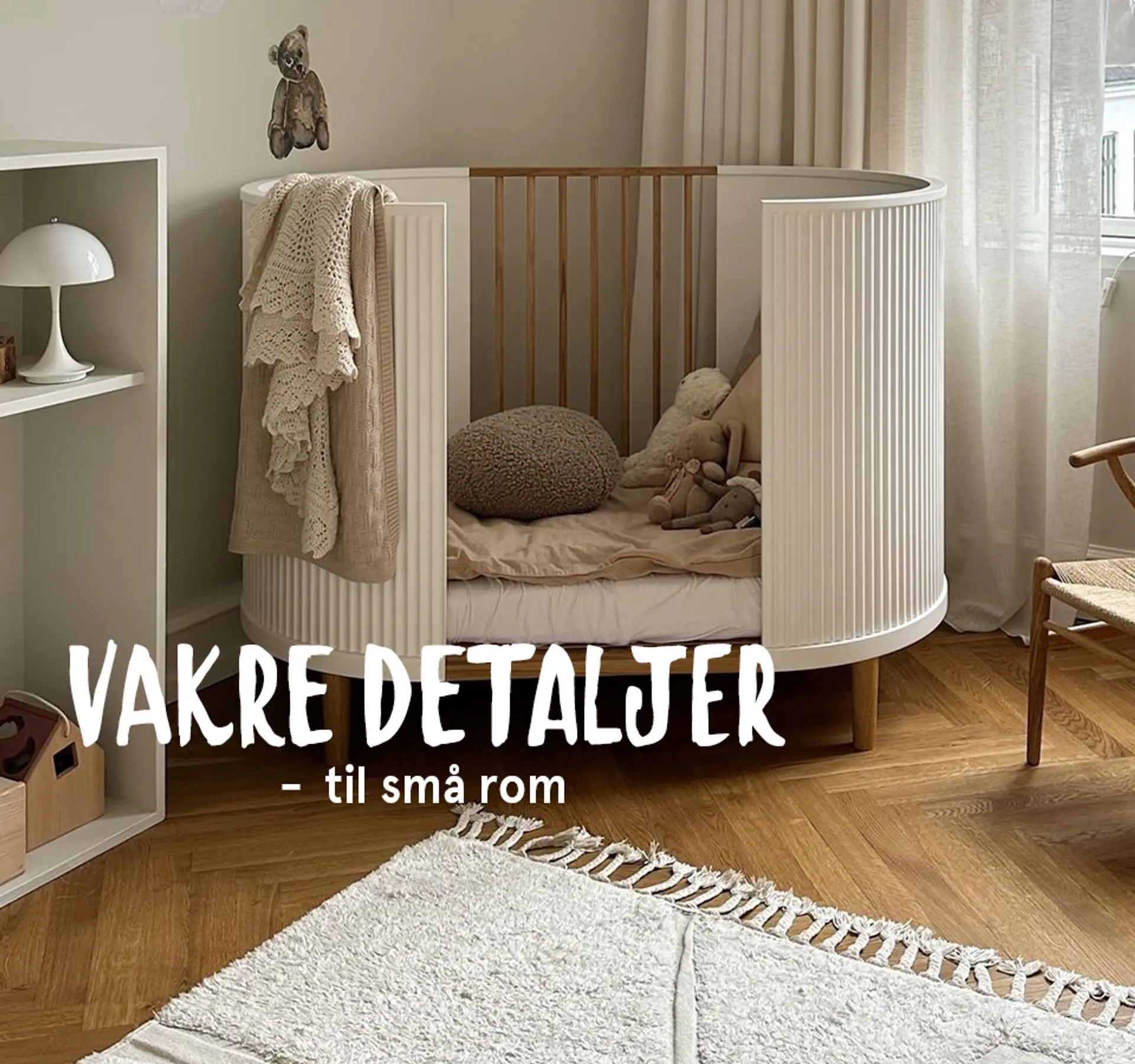 Vakre detaljer - til små rom. Fotografi av Wigiwama sittesekk 1899,-