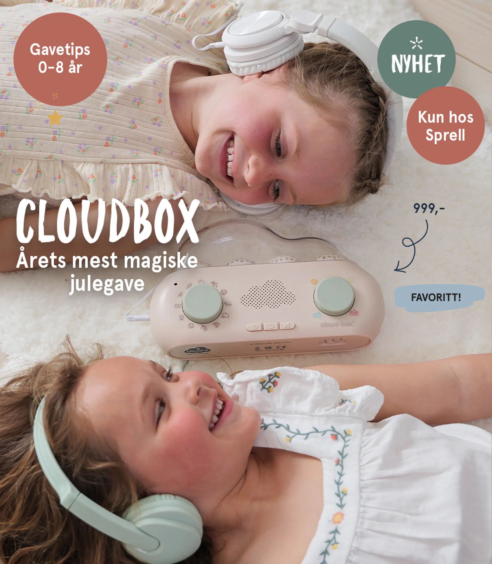 Våre beste gavetips! Fotografi av slede med julegaver fra Sprell.