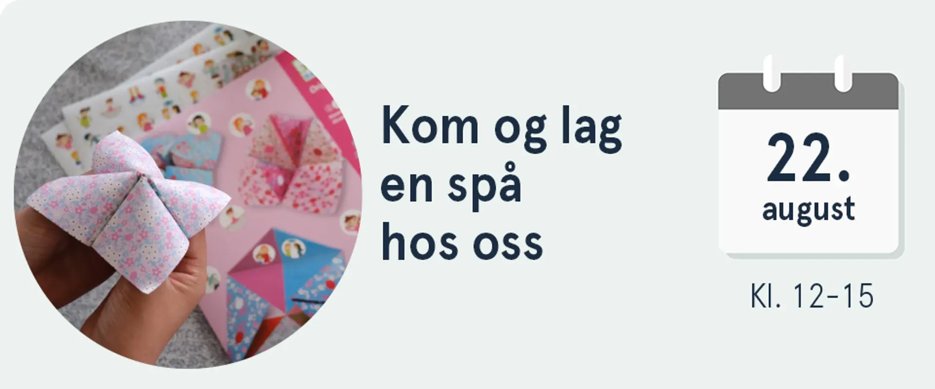 Kom og lek med borrelåspels hos oss lørdag 30. mai, kl. 12-15. Illustrasjon