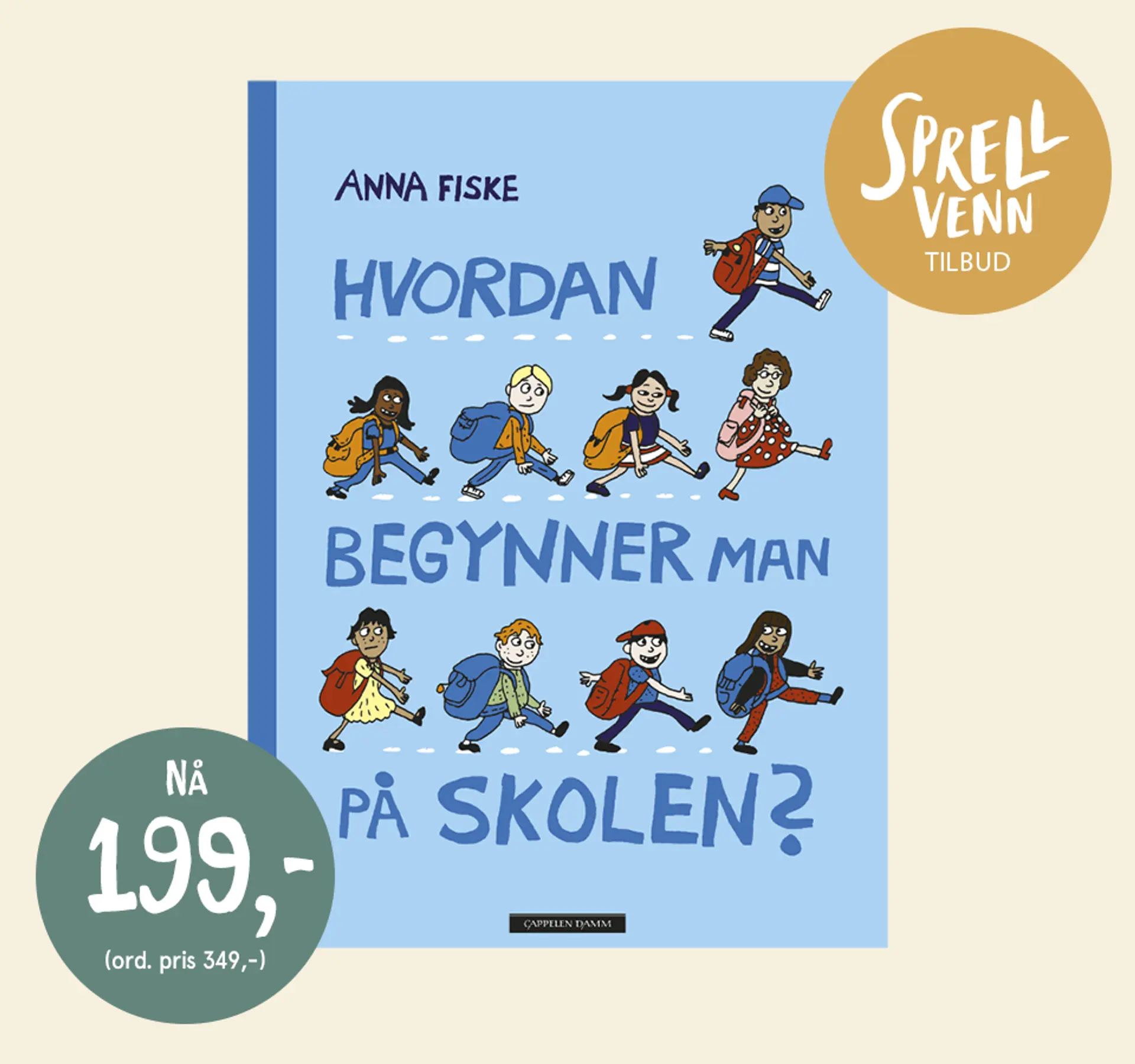 Sprellvenntilbud! Bok: Gjett hvor glad jeg er i deg. NÅ 119kr. Illustrasjon.