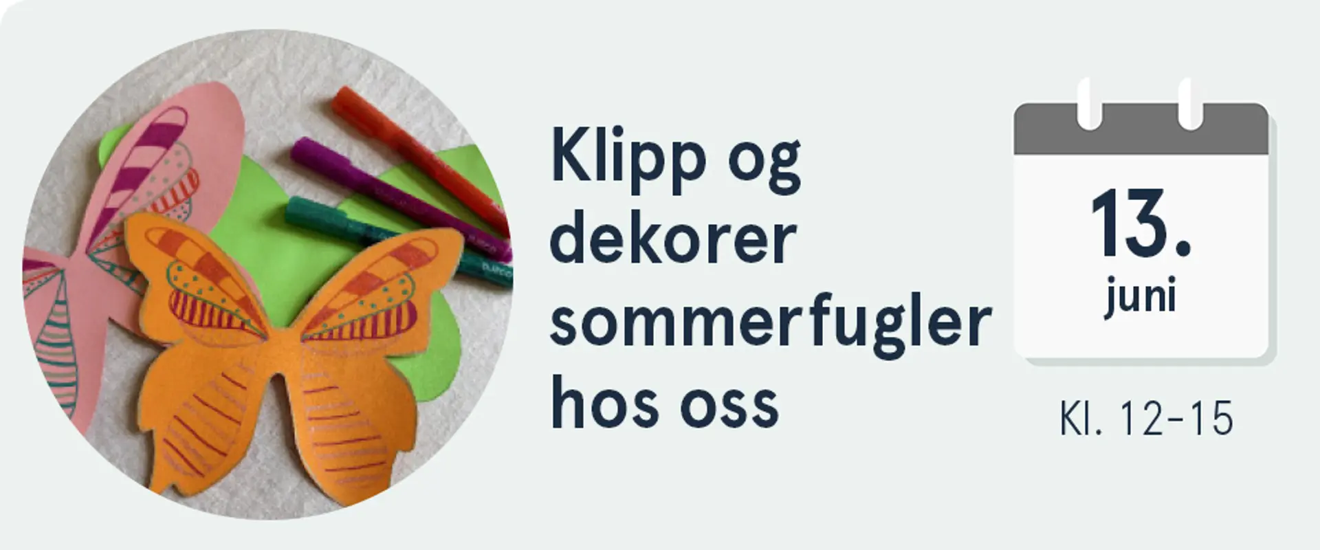 Kom og lek med borrelåspels hos oss lørdag 30. mai, kl. 12-15. Illustrasjon