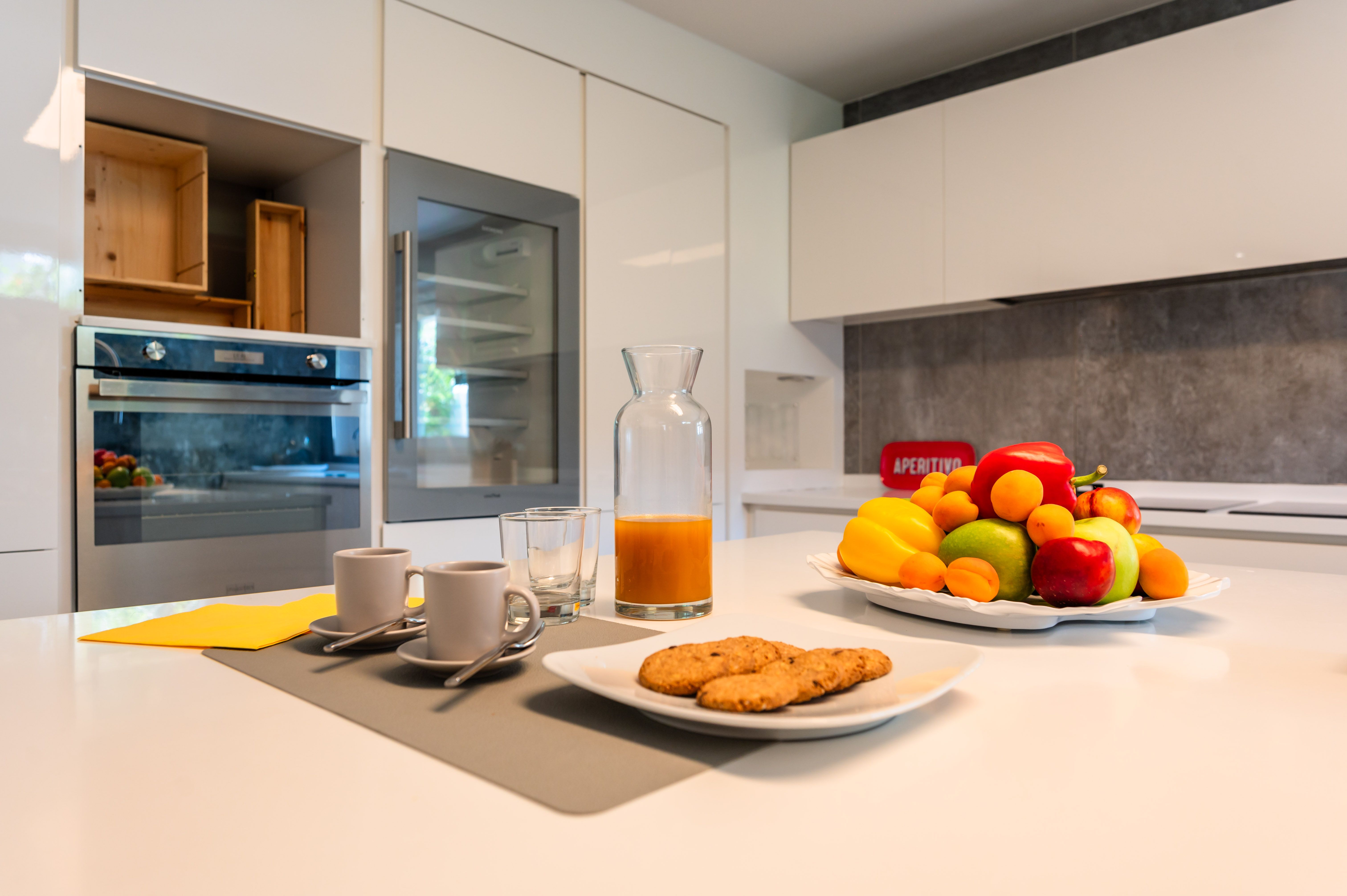 Pausa caffè in cucina 