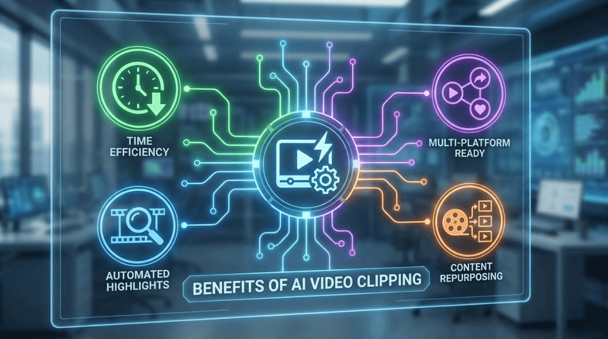 Benefits the AI Video Clipping Tool