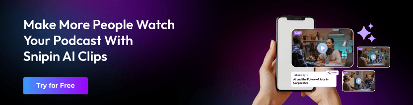 Snipin AI podcast clip generator