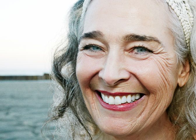 Older woman smiling