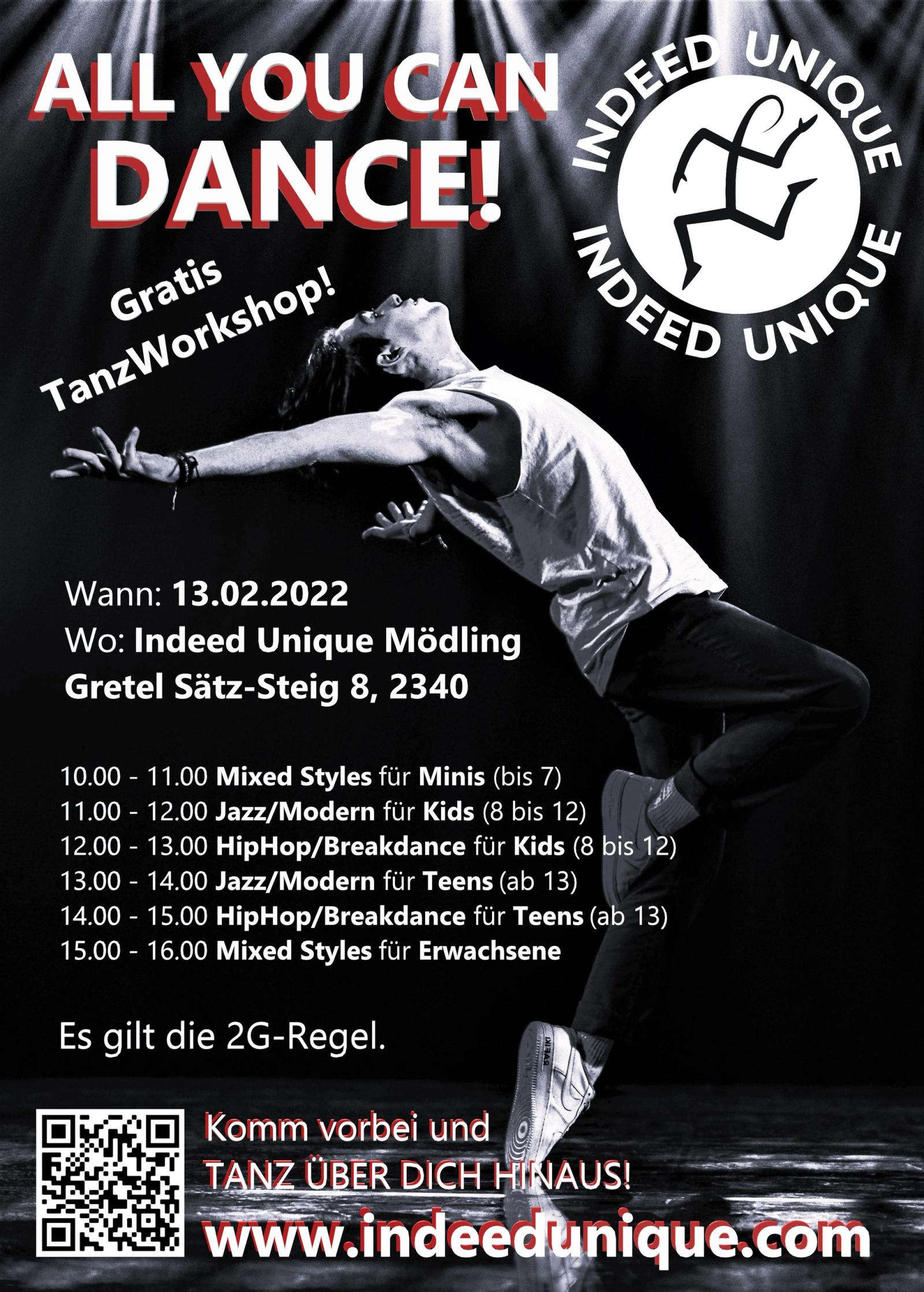 Foto zum Beitrag „GRATIS TANZWORKSHOP "All You Can Dance!"“