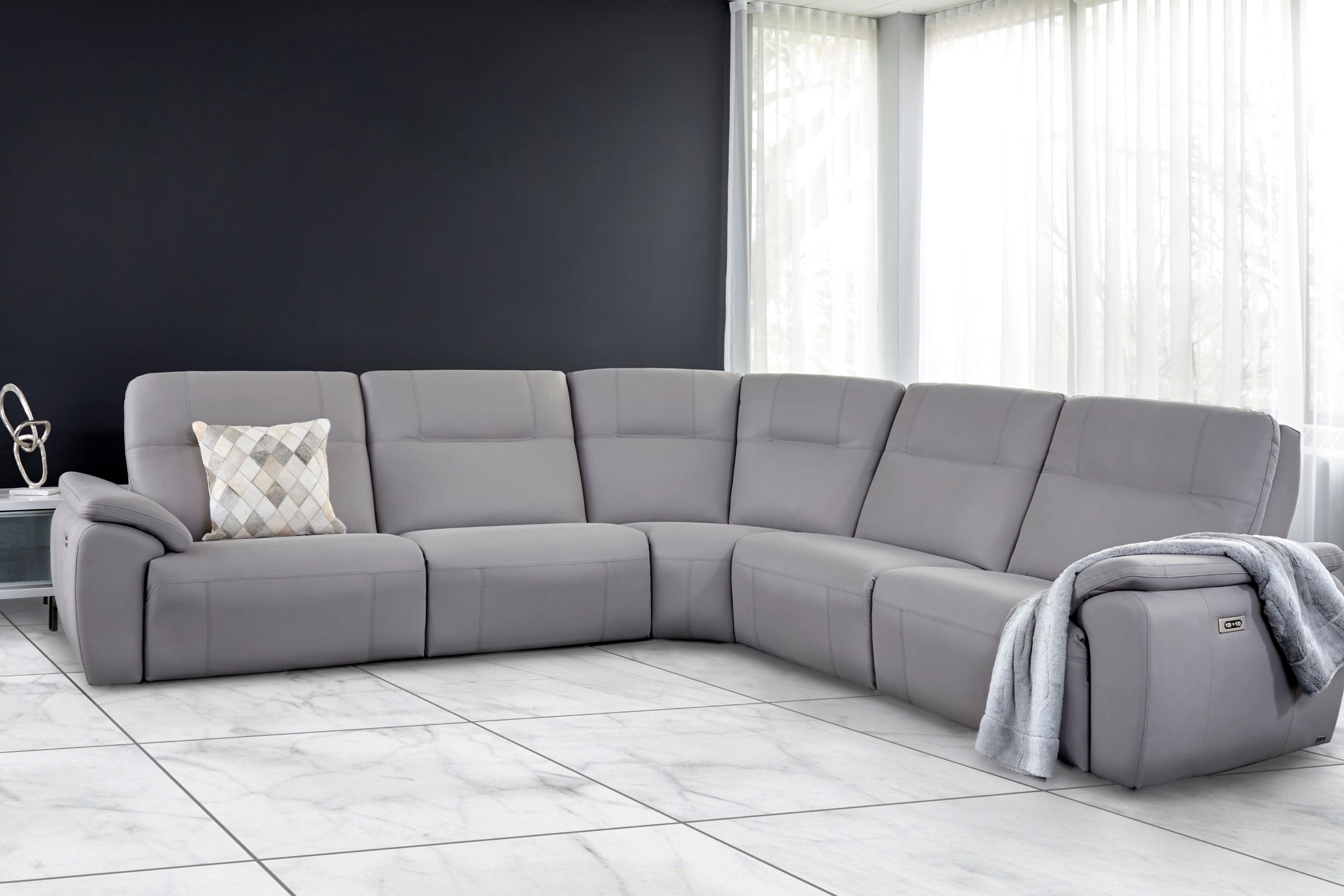 4007 - Rowan - Sectional - Grey