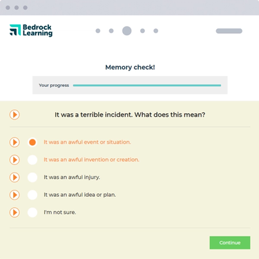 Vocabulary recap activity