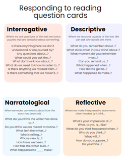 Reading question cards