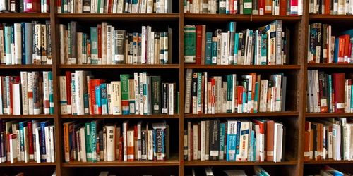 A library full of books