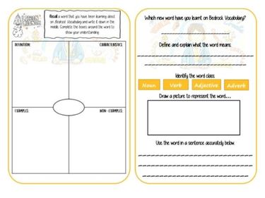 Kingsway Bedrock worksheet