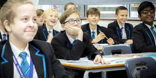 Students at Harwich and Dovercourt High School listening