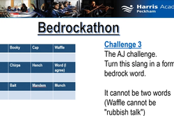 A screenshot of the Bedrockathon at Harris Academy Peckham