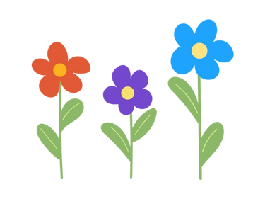 Three flowers