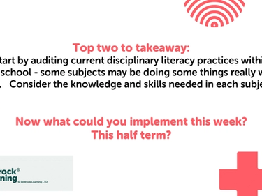 Ellie Ashton's top two to takeaway slide from her webinar