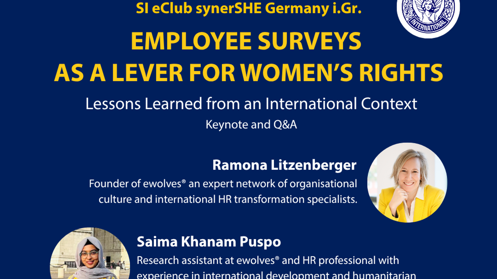 Employee Surveys as a Lever for Women’s Rights - lessons learned from an international context