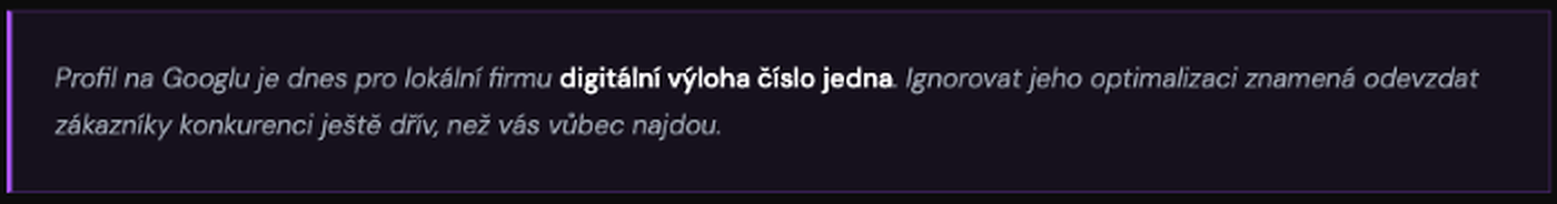 digitální výloha číslo jedna