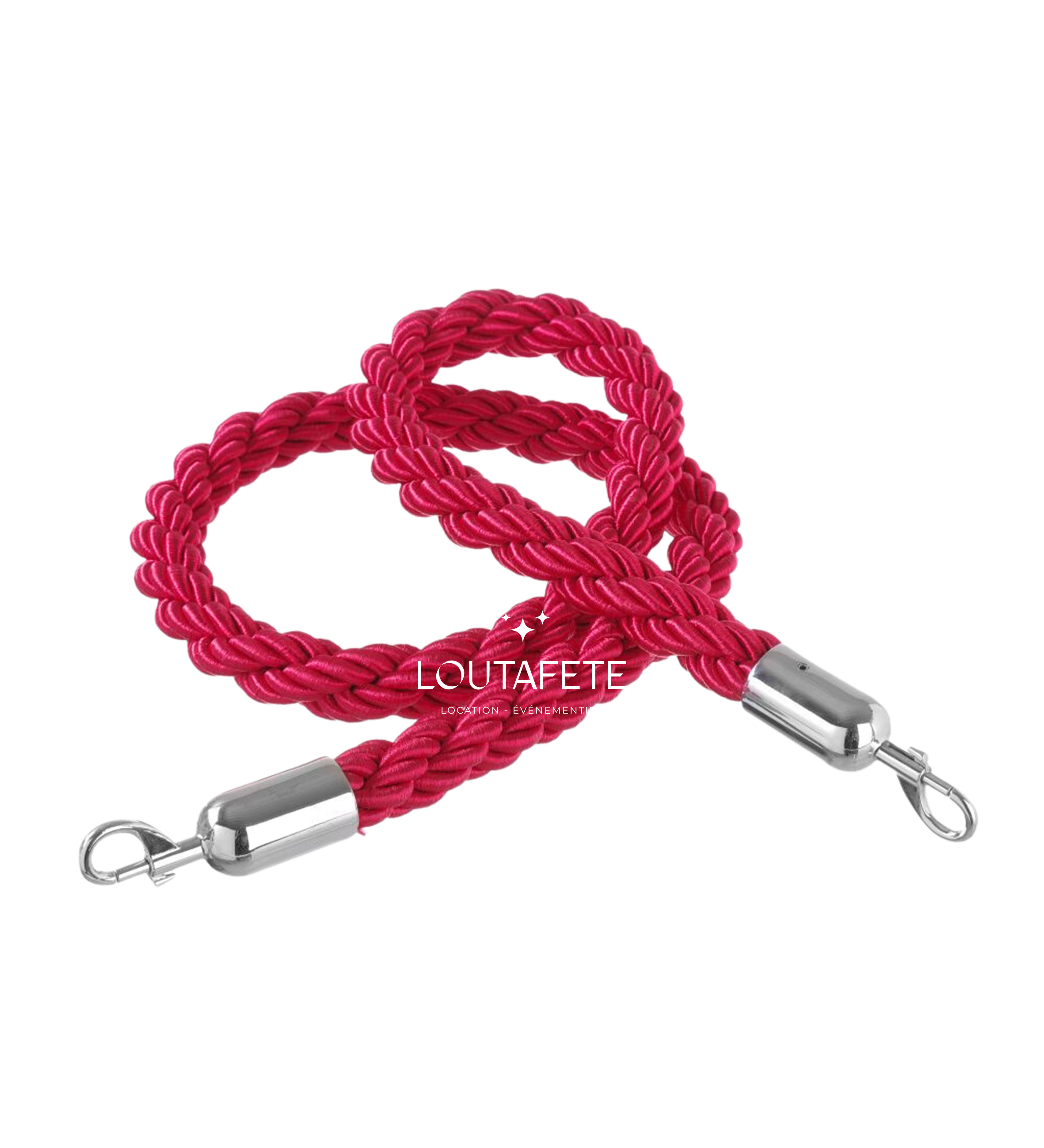 Cordon rouge pour potelet