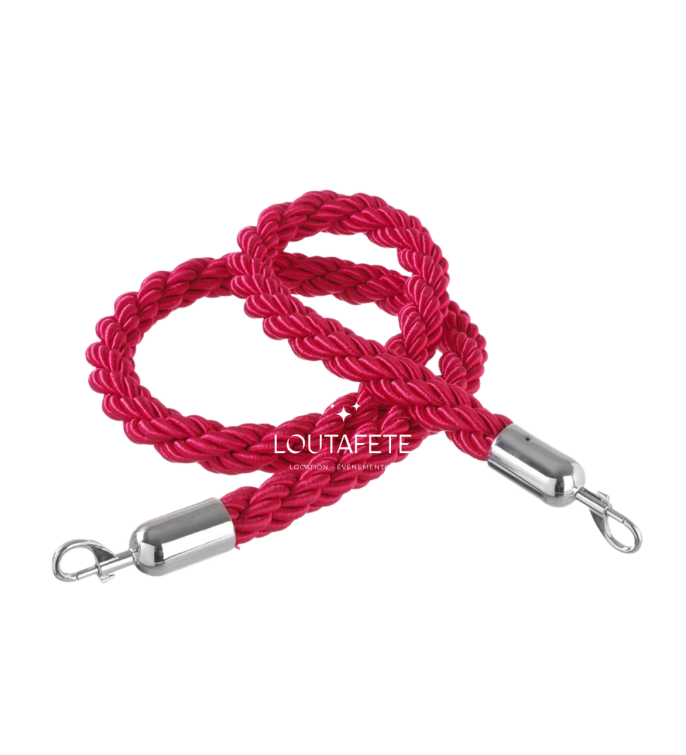 Cordon rouge pour potelet