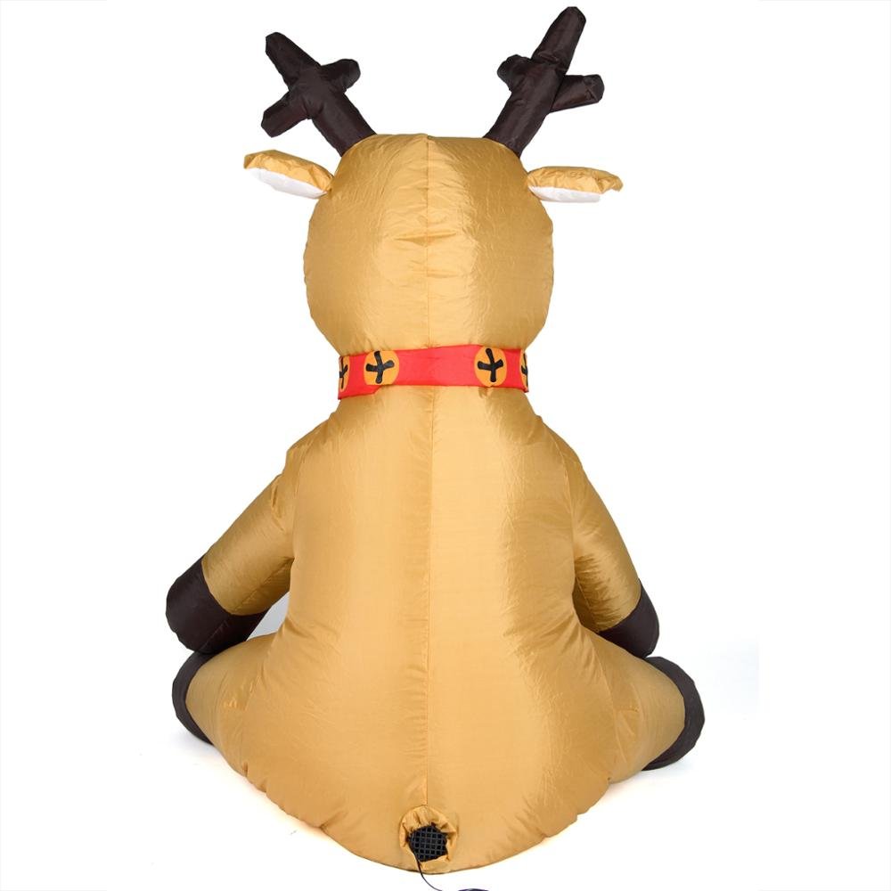 Renne gonflable du Père-Noël  – LED